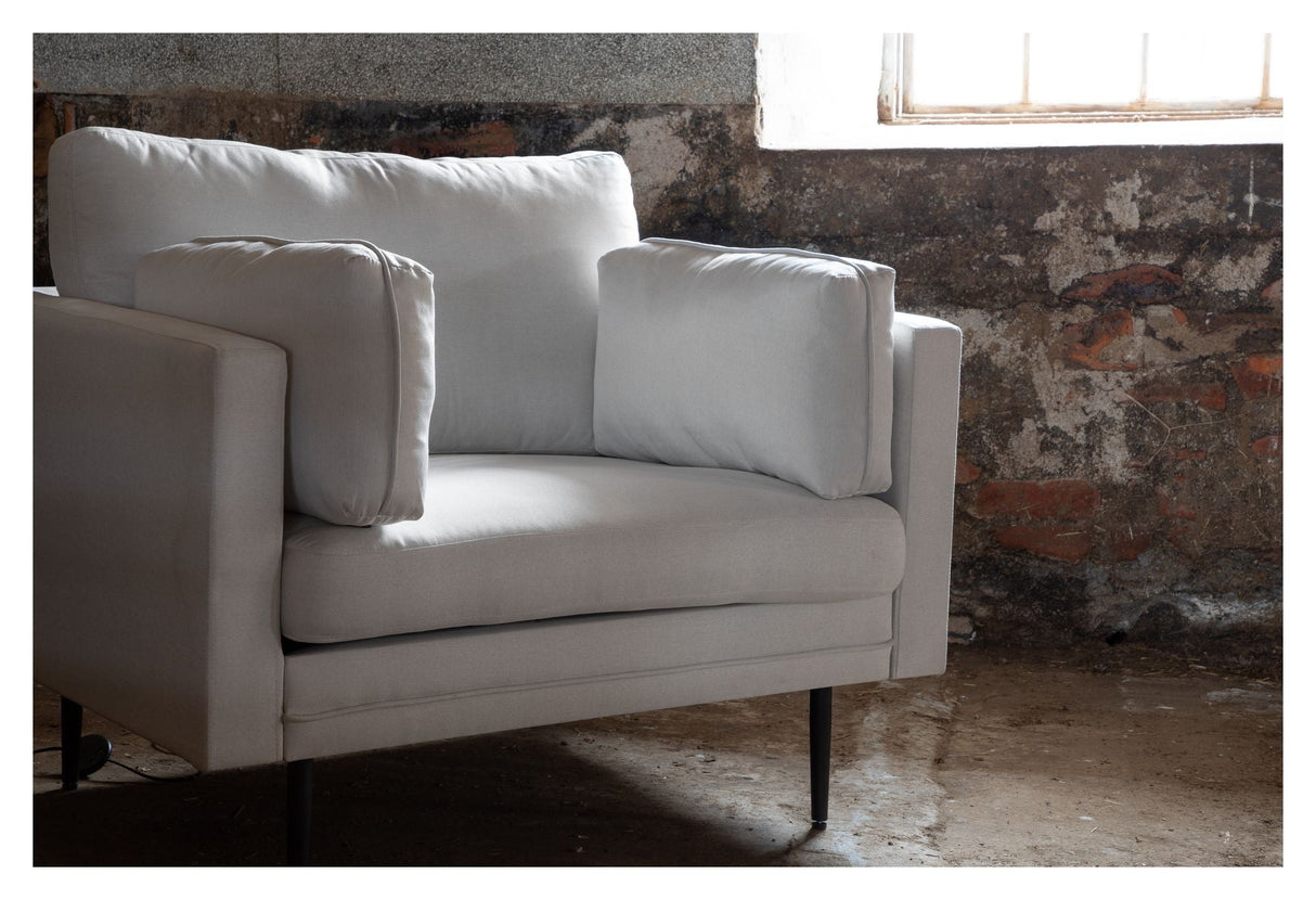 Boom Armchair, Offwhite Fabric