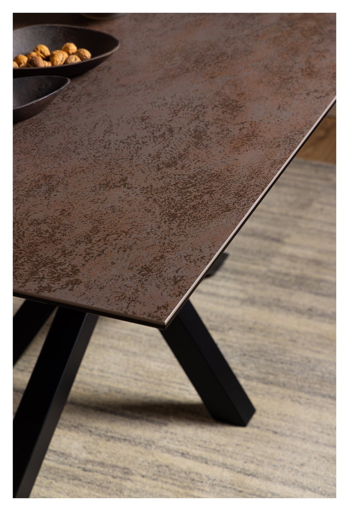 Heaven, dining table 160cm - brown