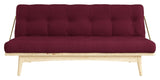 Folk Sofa bed, Pine/Bordeaux