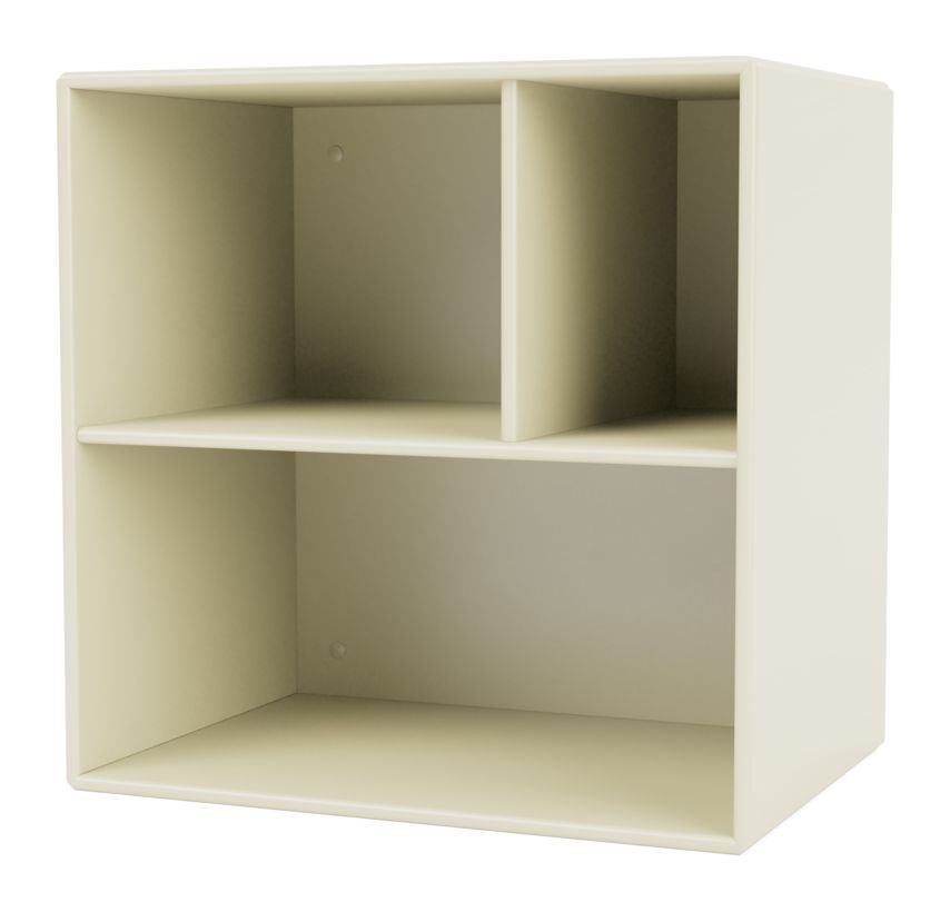 Mini 1302 Shelving Module with shelves, Vanilla