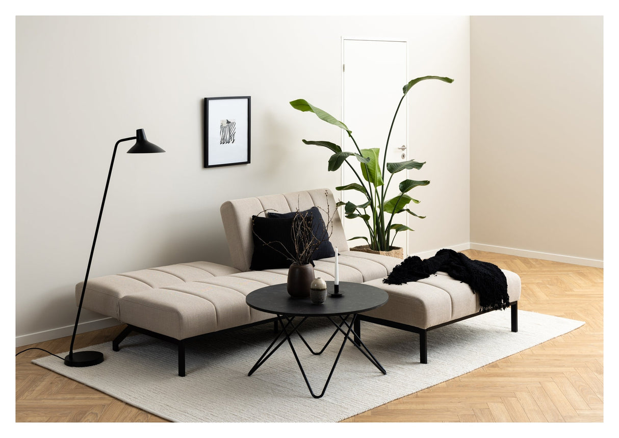 Caix, sofa bed 198cm - beige