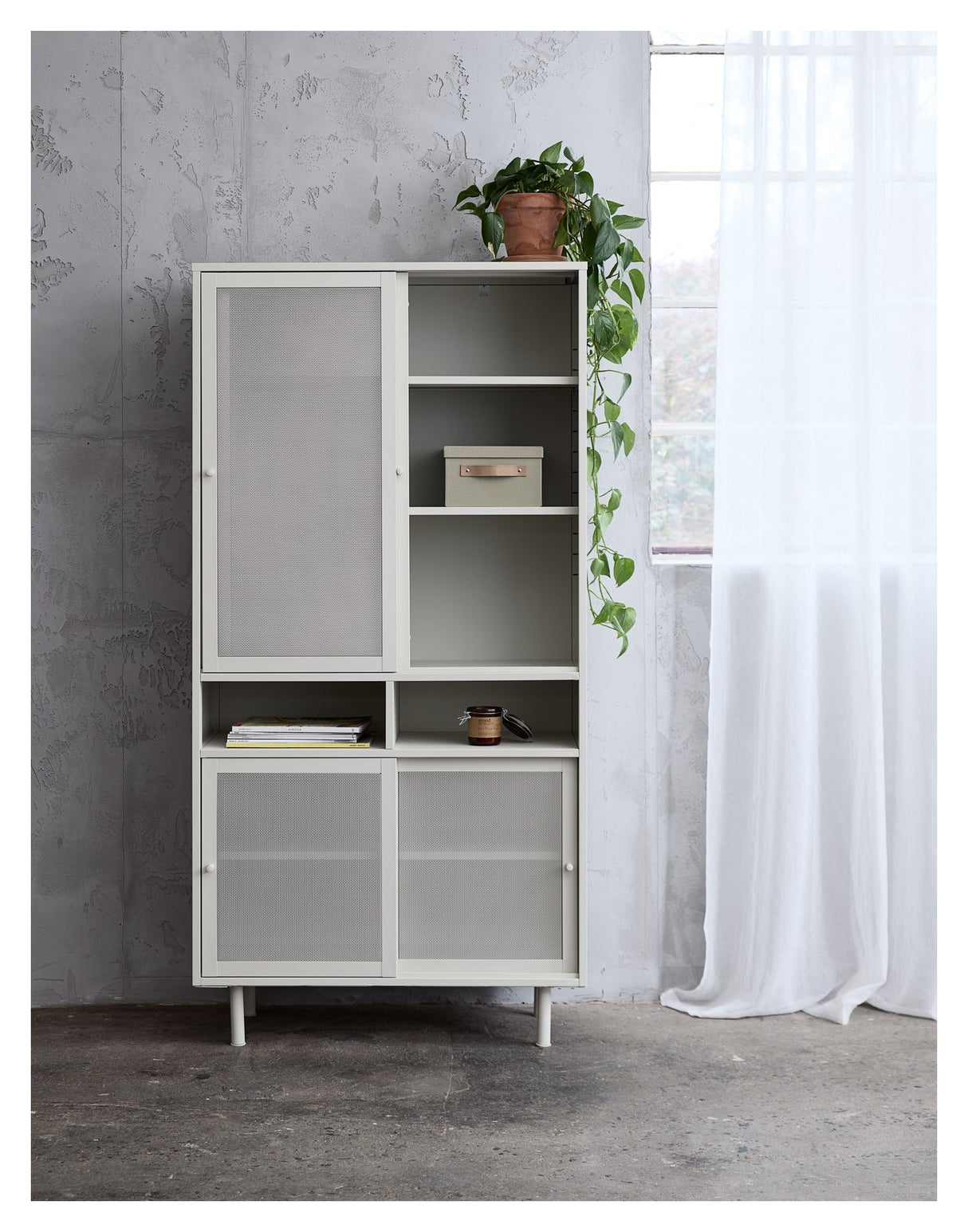 Veep, cupboard 180cm - gray