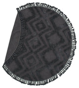 Hilma Cotton Blanket, Ø200 - Dark Gray