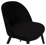 Velvet Dining Chair, Black Velvet