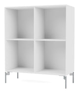 SHOW Bookshelf with silver legs, NewWhite