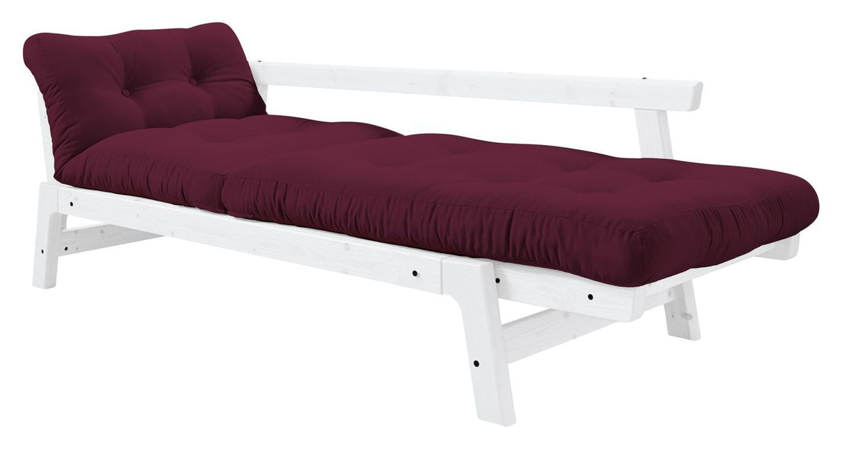 Step Sofa bed, Bordeaux/White