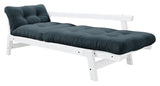 Step Sofa bed, Petroleum Blue/White