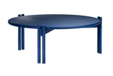 Coffee table low, cobalt blue