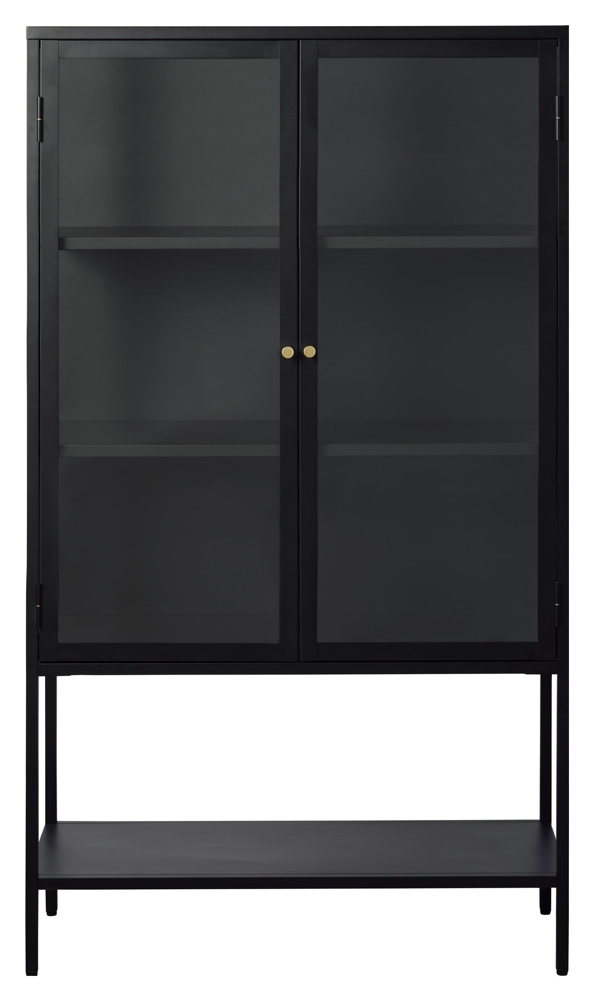 Carmel, display cabinet 160cm - black