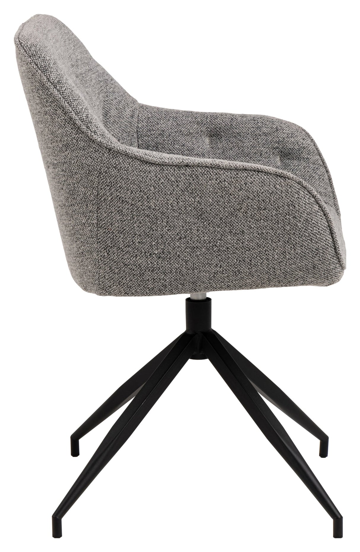 Brooke, dining chair w/armrests - gray