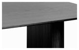 Nola, dining table 100x190cm - black