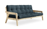 GRAB Sofa bed 130x200, Nature/Petrol blue