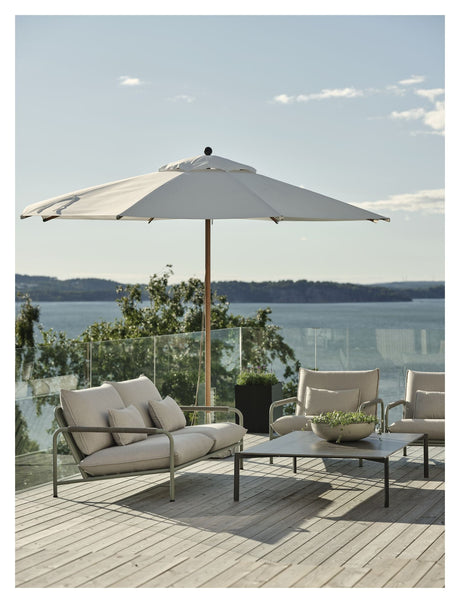 Paliano Parasol Off white, Ø3,5 m alu