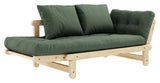 Beat Sofa Bed, Nature, Pine/Olive Green