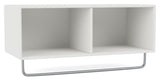 COAT shelf w. clothes rail, 01-White