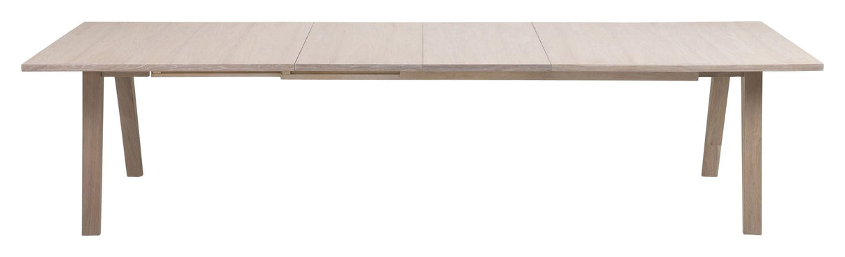 Denver Dining table with extension plates, Light oak veneer, 210/310x100