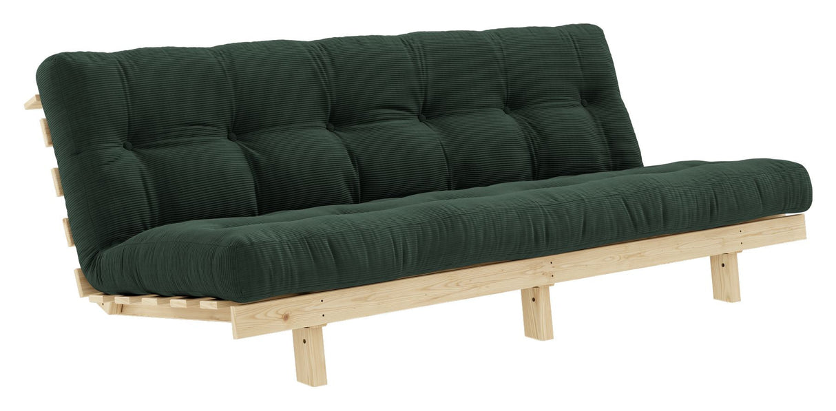 Lean Sofa bed, Pine/Seaweed velvet