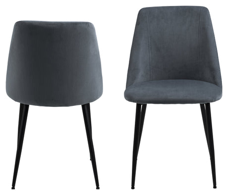 Ines, dining chair - gray