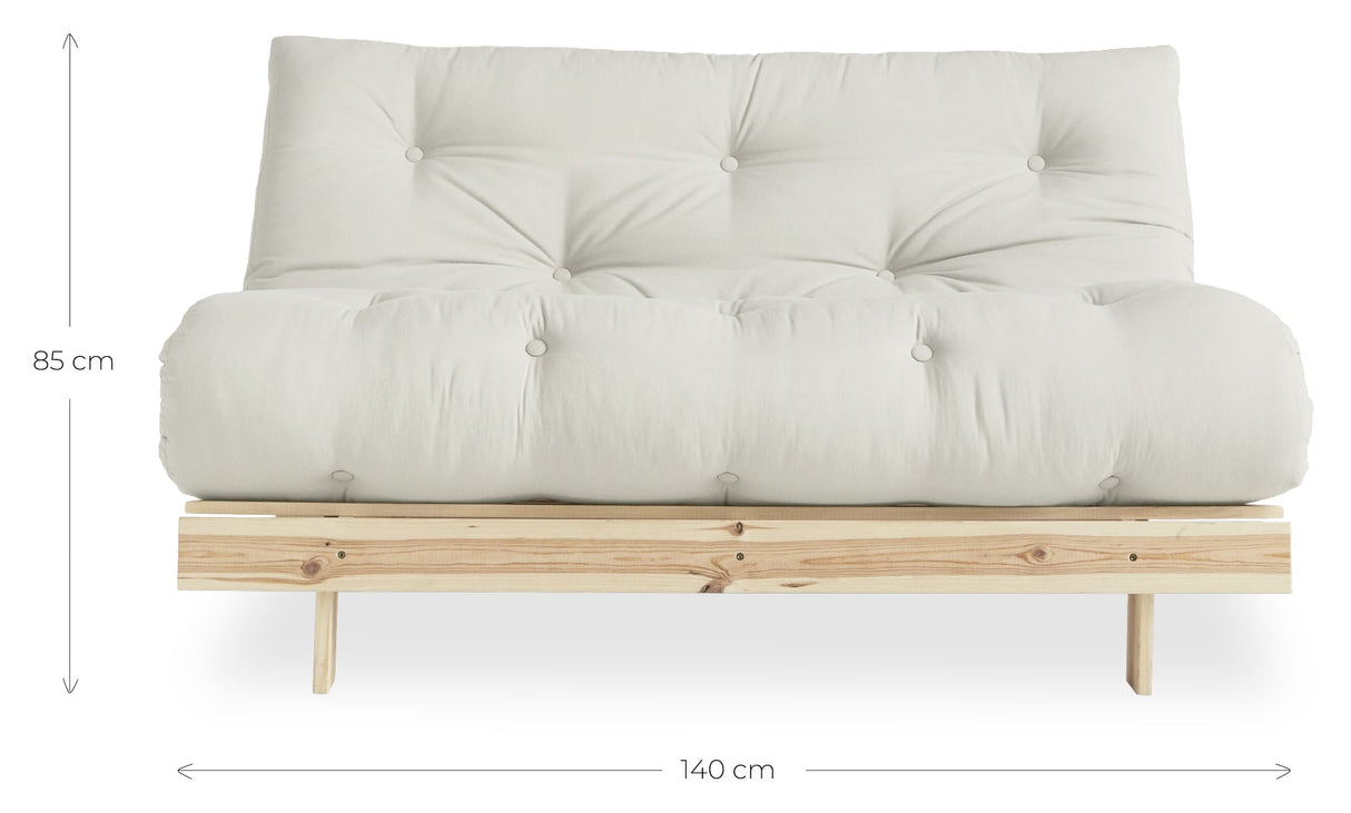 Roots 140 Sofa Bed, Pine/Off White