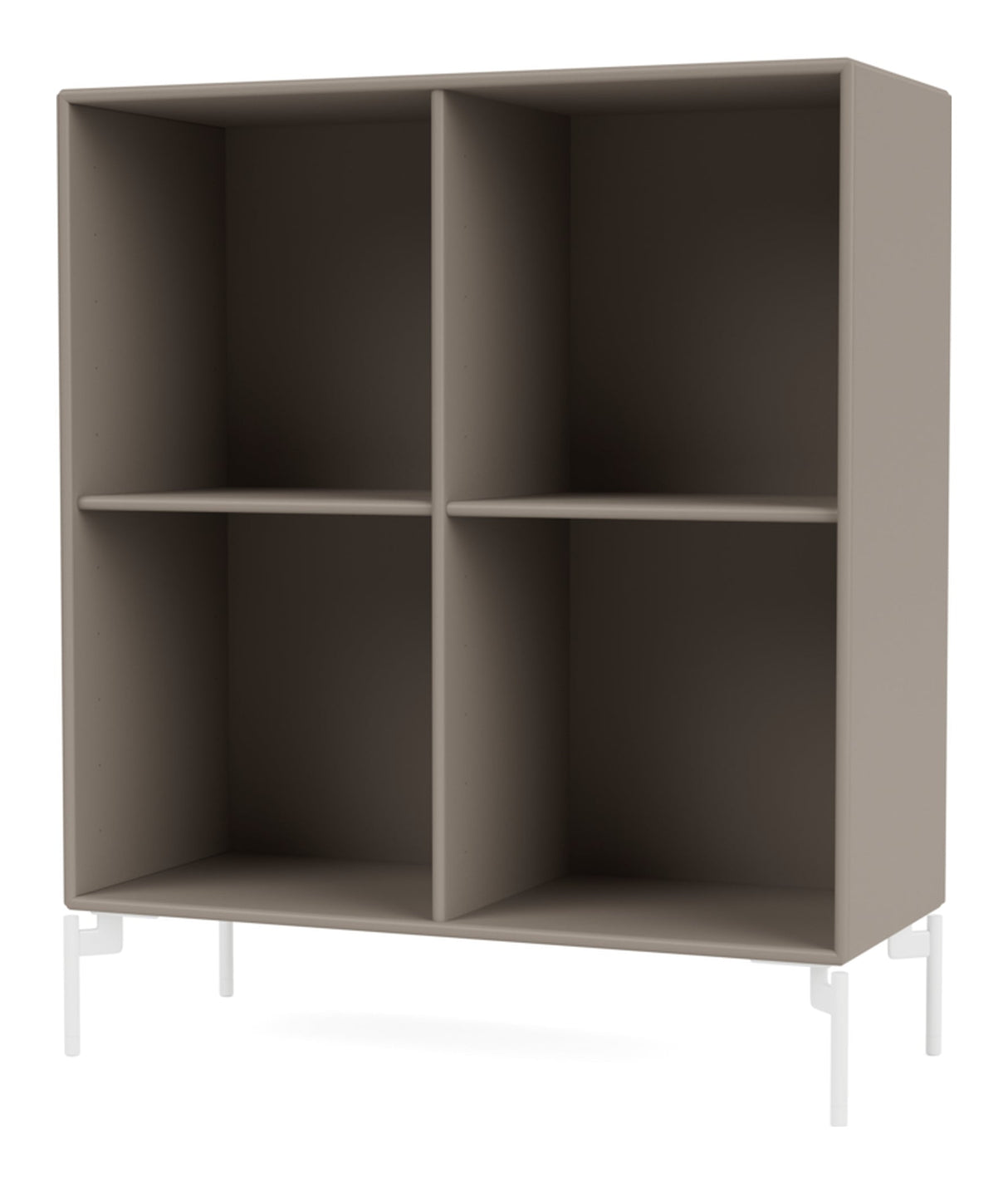 SHOW Bookshelf with white legs, Truffle