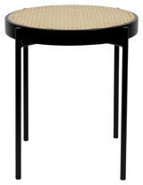 Spike Side Table, Ø50, Rattan/Beech