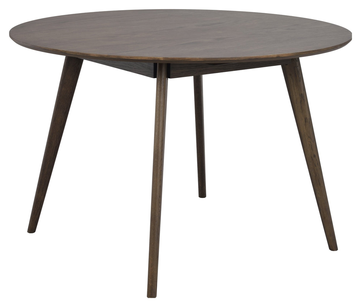 Yumi, dining table Ø115 - brown/oak