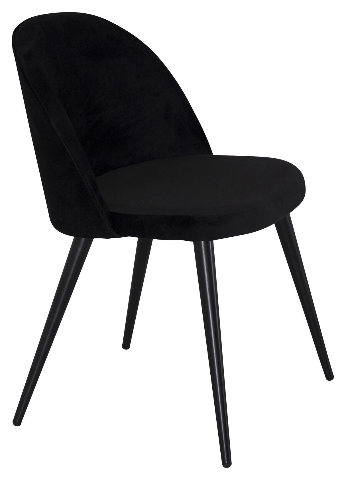 Velvet Dining Chair, Black Velvet