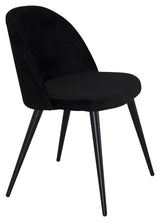 Velvet Dining Chair, Black Velvet