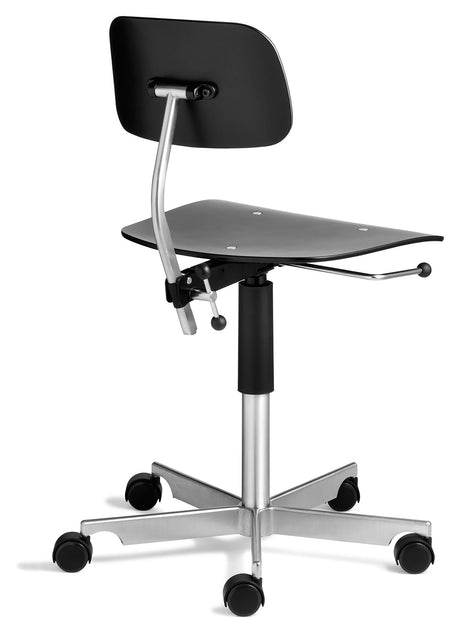 KEVI 2533 Office Chair, Black / Polished Chrome