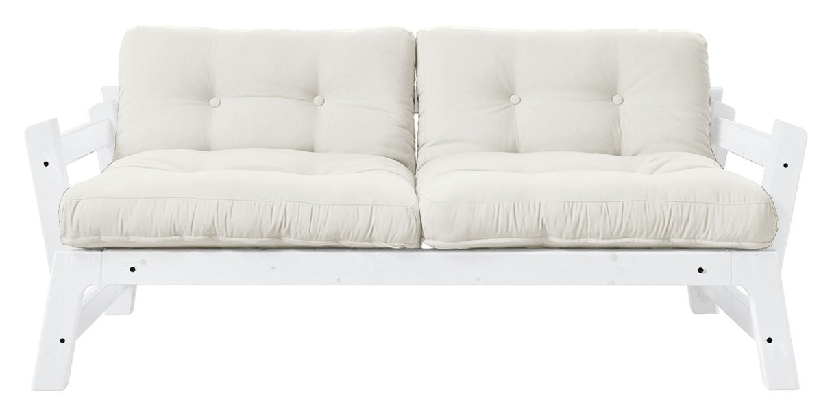 Step Sofa bed, Pine/Off-white