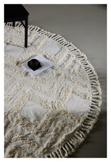 Hilma Cotton Blanket, Ø200 - White