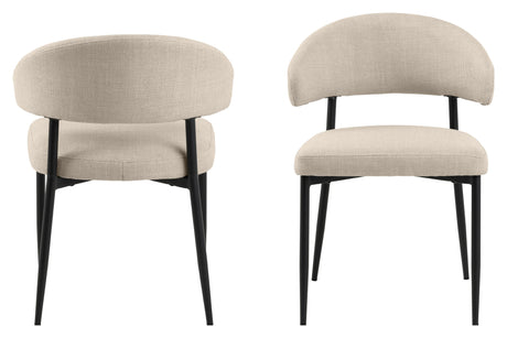 Edina, dining chair - beige