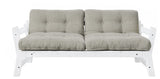 Step Sofa bed, Linen/White