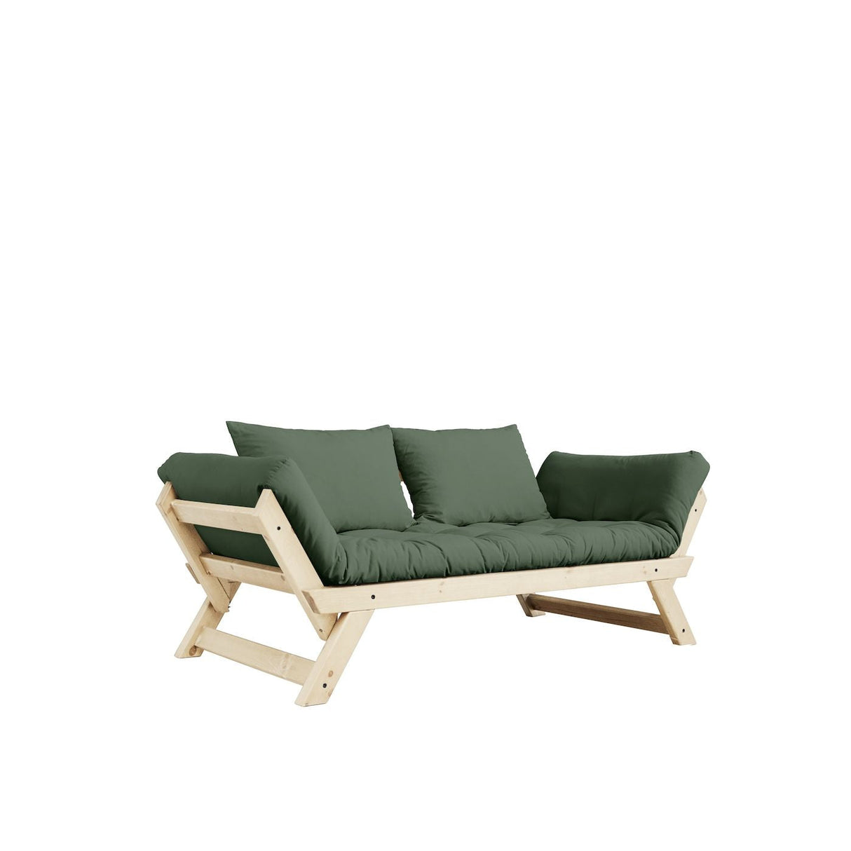 Bebop Sofa bed, Olive Green/Nature