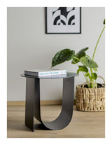 Bloomingville Cher Side Table, Black, Metal, Ø43