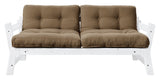 Step Sofa bed, Mocca/White