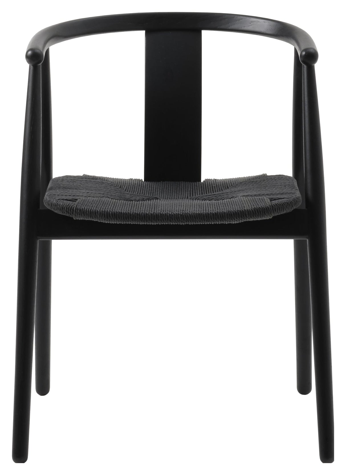 Relate, dining chair w/armrests - black