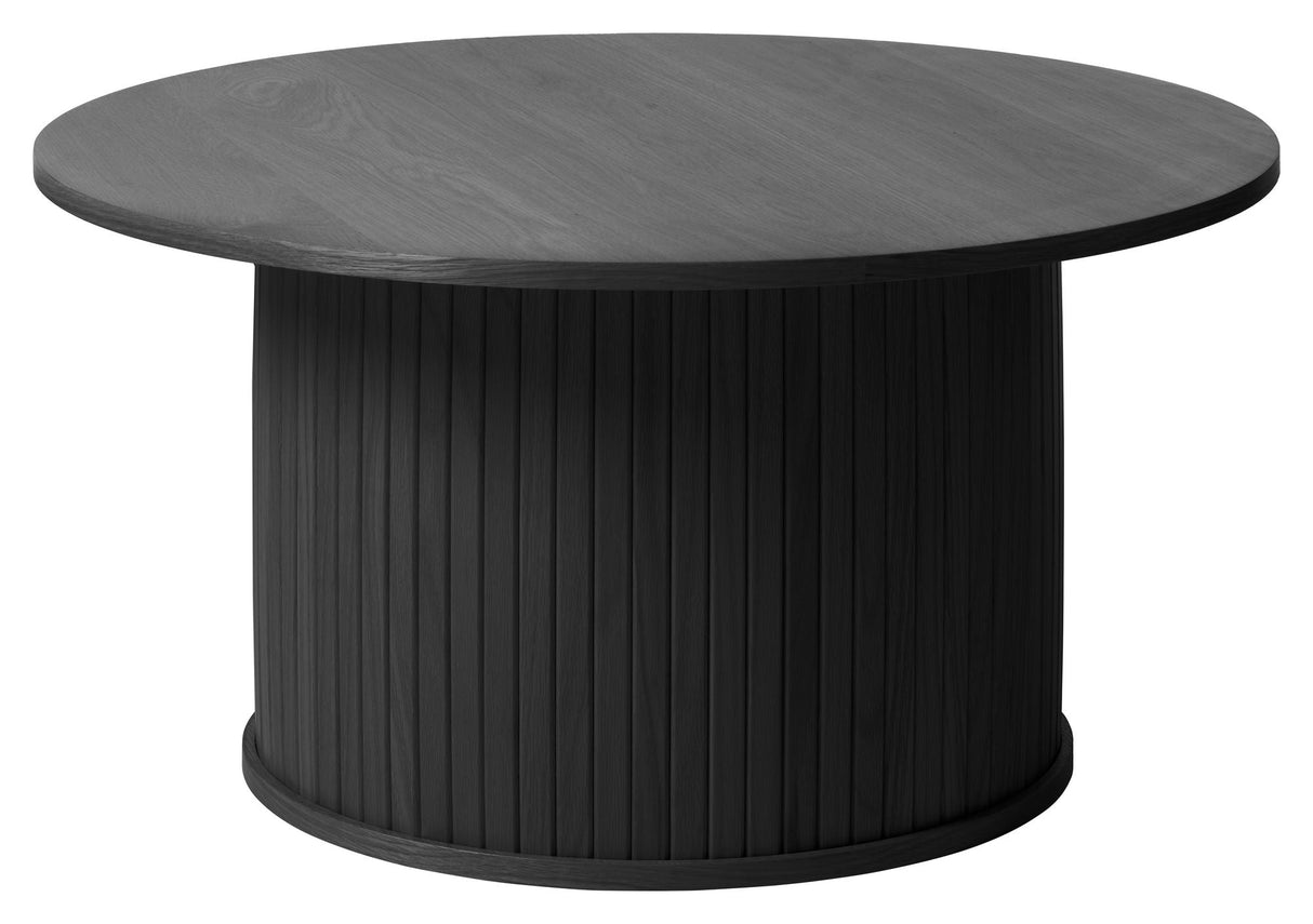 Malmö Coffee table Ø90 - Black/oak