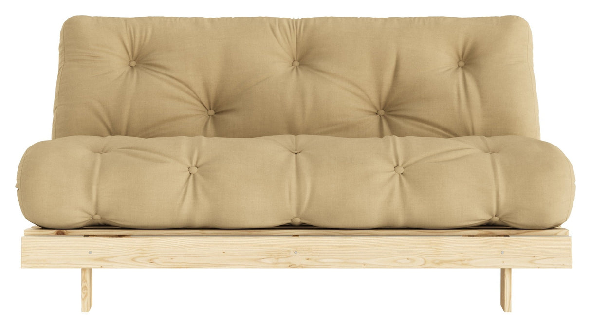 Roots 160 Sofa bed, Pine/Wheat beige,