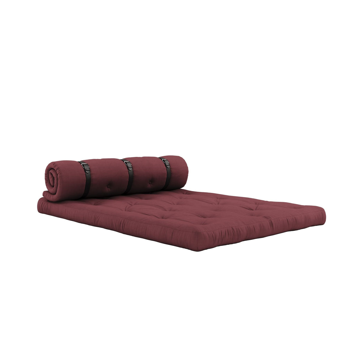 Buckle-Up Futon Sofa, Bordeaux