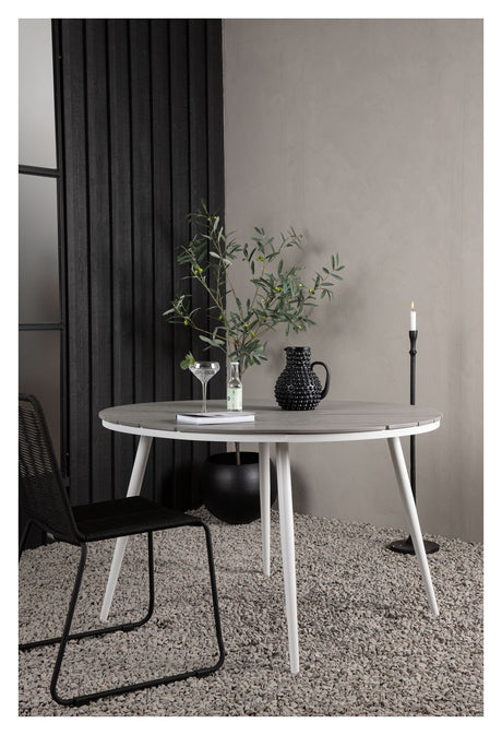 Break Garden Table Ø120 - Gray/White