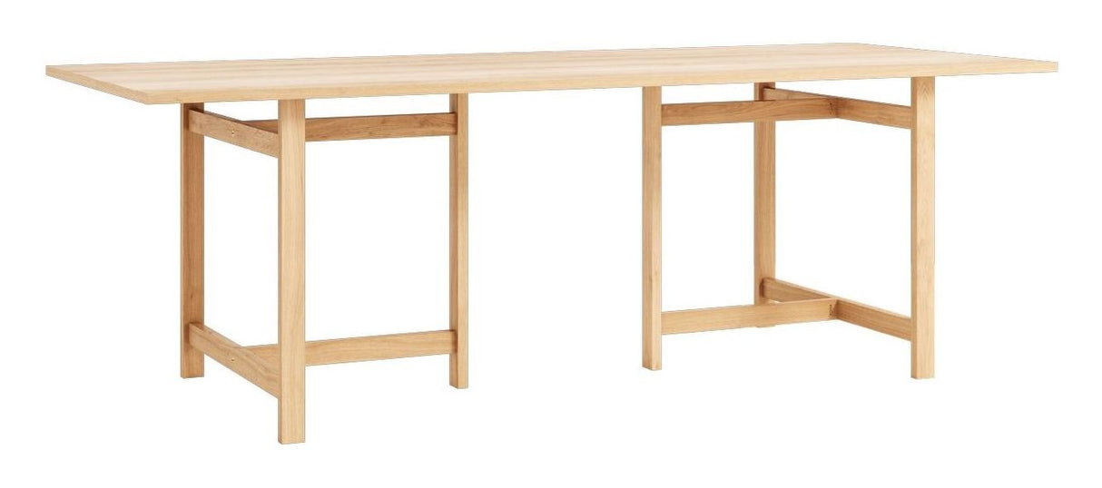 T-Frame Dining Table, 220x90, Oak