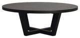 Boxford, coffee table Ø110 - black/oak