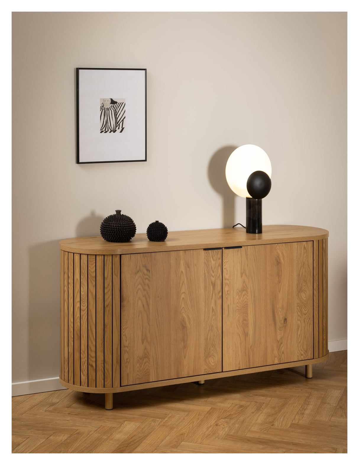 Colima, side table 160cm - oak