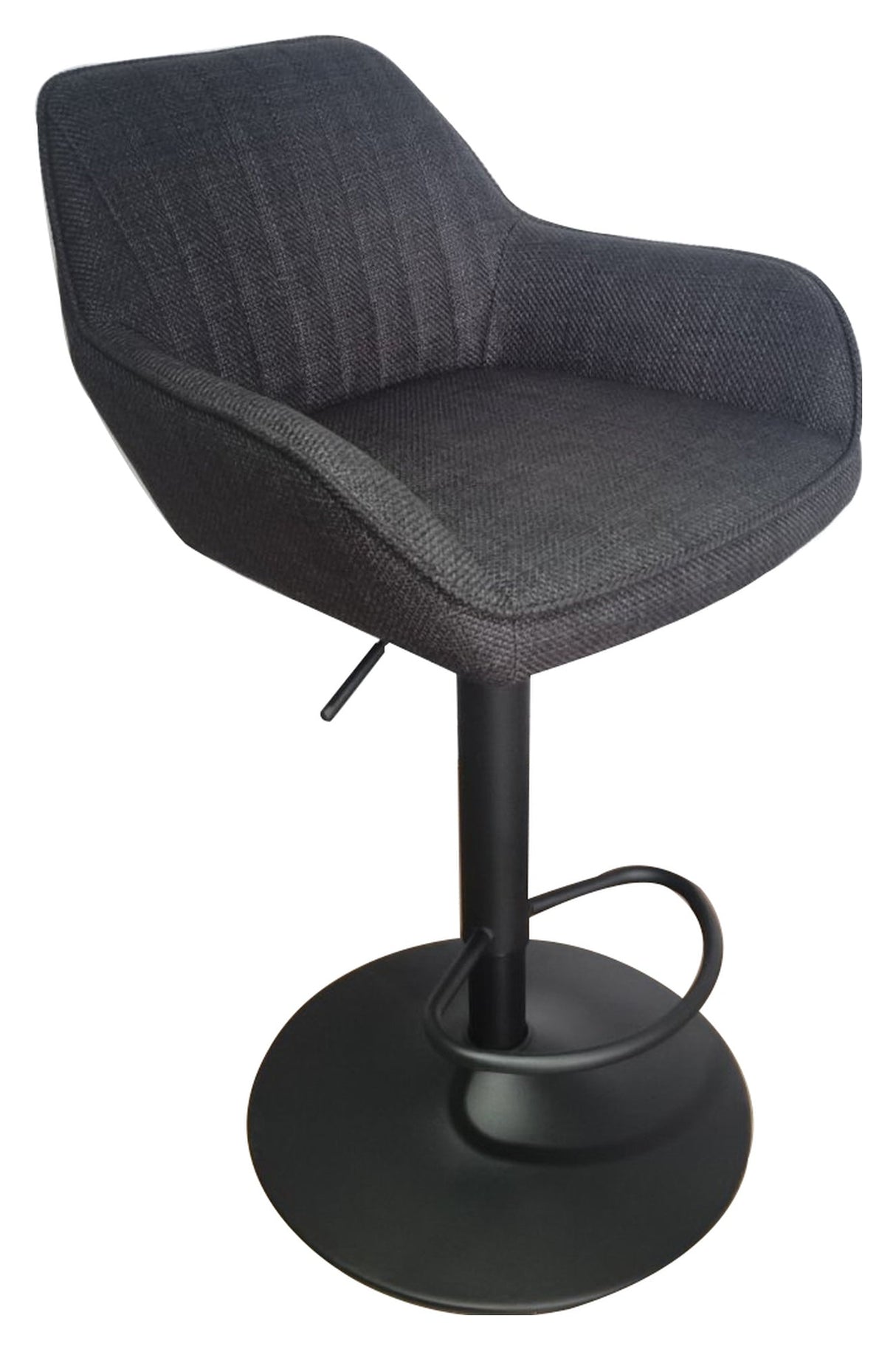 Nolan, bar stool - gray stripes