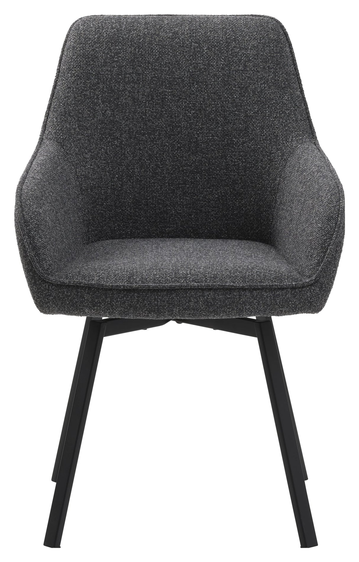 Alma, dining chair w/armrests – gray