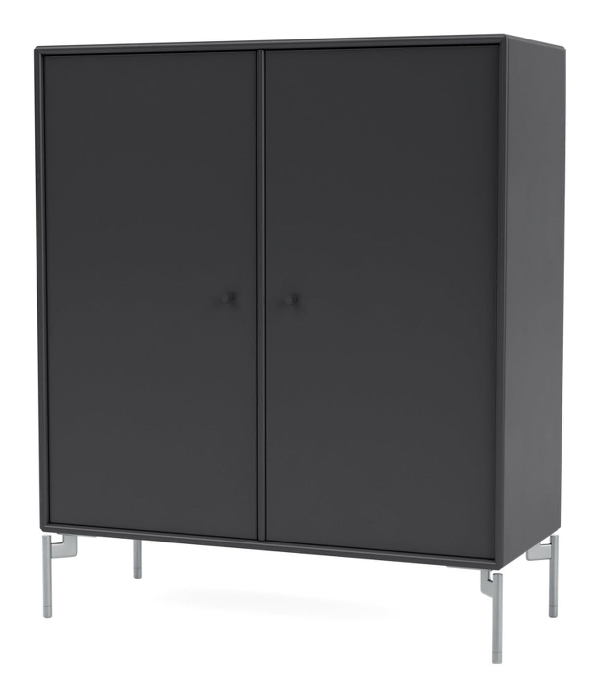 COVER Cabinet with silver legs, Anthracite