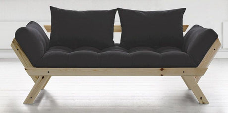 Bebop Sofa Bed Dark Gray/Nature