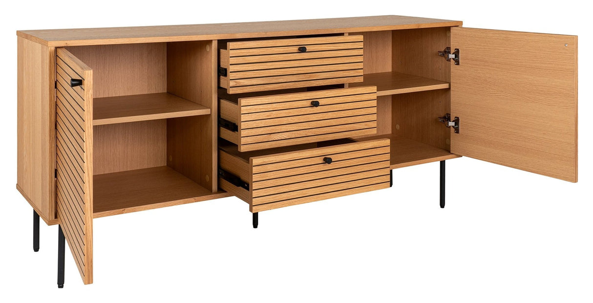 Kyoto, Sideboard 74cm, oak/black