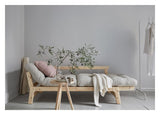 Step Sofa bed, Dark Gray/Nature